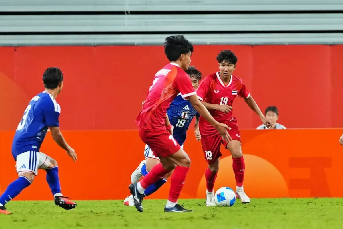 ผลบอล ไทย พ่าย ญี่ปุ่น 0-3 จบรองแชมป์กลุ่ม ลิ่วดวลจีน รอบ 8 ทีม เอเชียนเกมส์ 2026