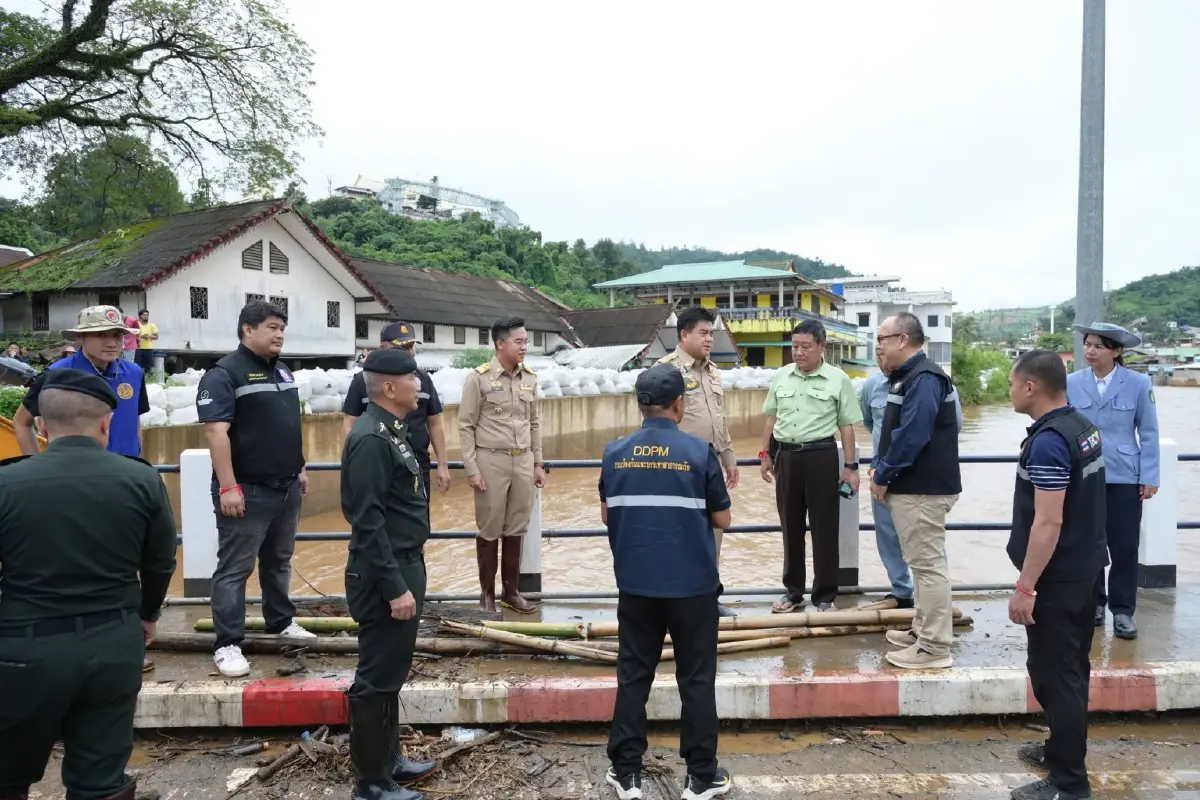 เกาะติดวิกฤตแม่สาย! น้ำทะลักล้นตลิ่ง ไทย–เมียนมา เฝ้าระวัง 24 ชม.