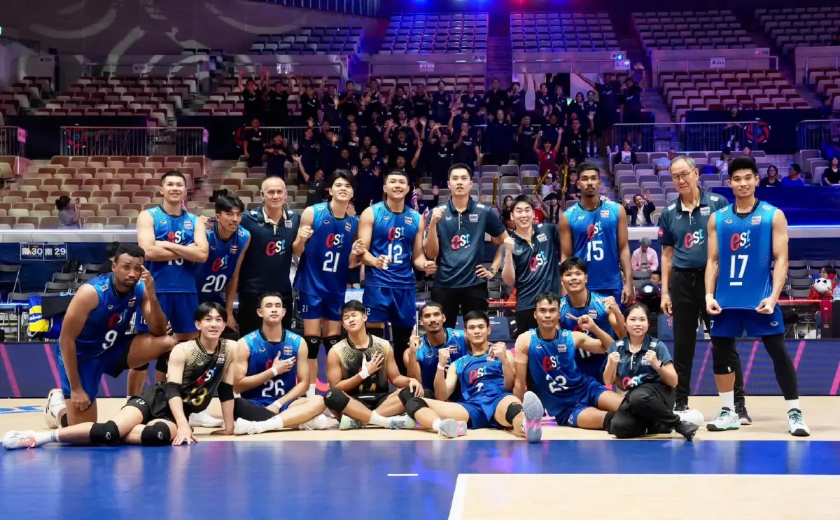 ถ่ายทอดสดวอลเลย์บอลชาย 'ไทย พบ ออสเตรเลีย' ชิงแชมป์เอเชีย 2026 รอบ 8 ทีม