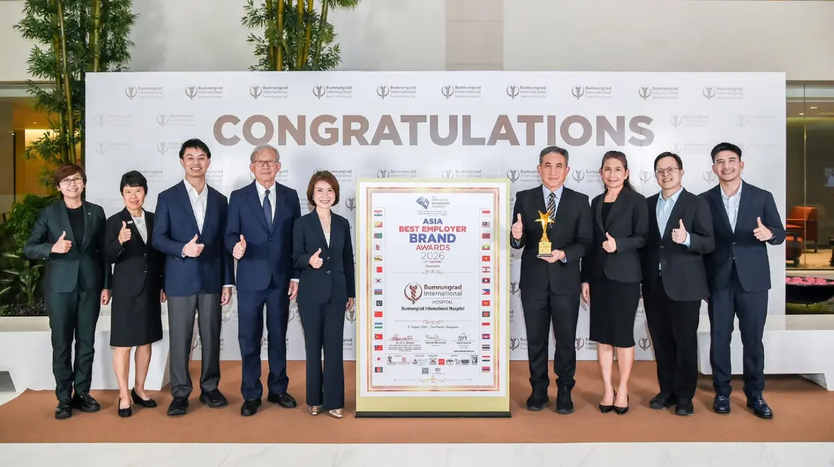 รพ.บำรุงราษฎร์ คว้า Asia Best Employer Brand Awards 2026 ตอกย้ำองค์กรชั้นนำด้านพัฒนาบุคลากร