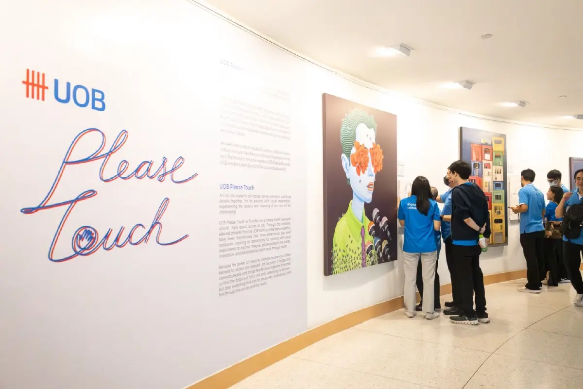 UOB เนรมิต 'ภาพวาดสัมผัสได้' เปิดพื้นที่เสพงานศิลป์ผ่านปลายนิ้ว