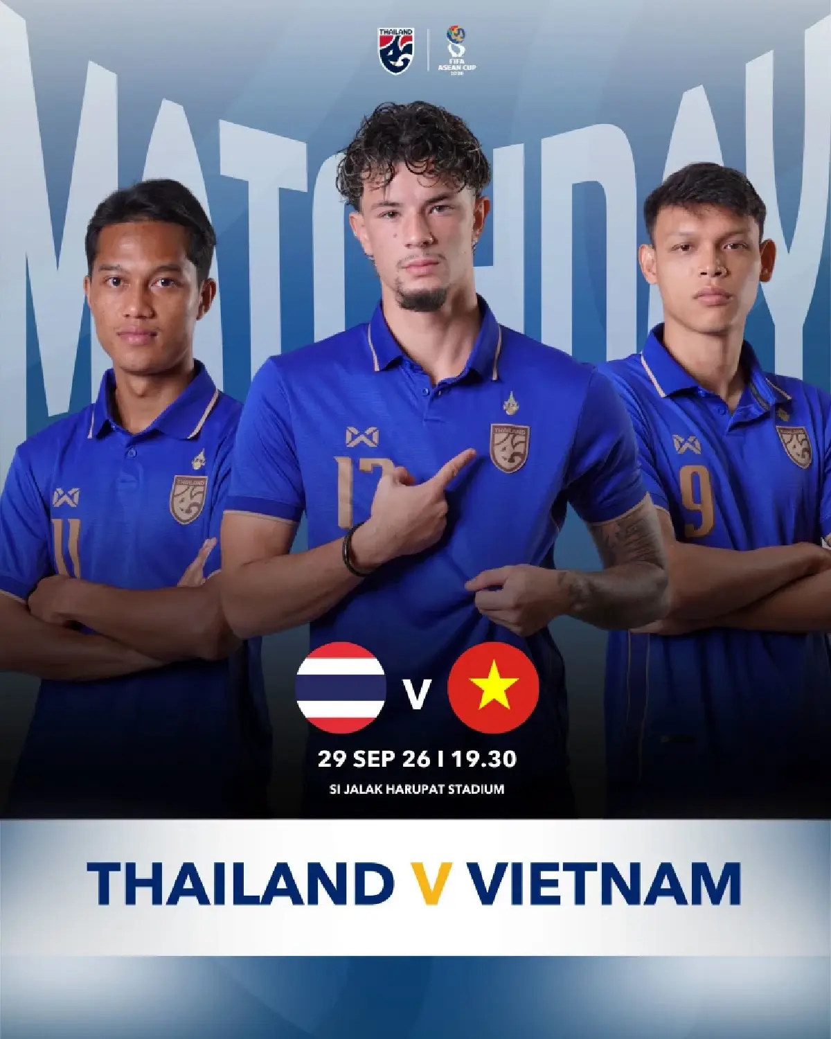 ถ่ายทอดสดฟุตบอล 'ทีมชาติไทย พบ เวียดนาม’ ดูบอลสด ฟีฟ่า อาเซียน คัพ 2026