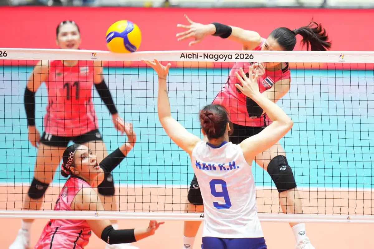 โปรแกรมวอลเลย์บอลหญิง ทีมชาติไทย เอเชียนเกมส์ 2026 รอบ 8 ทีมสุดท้าย