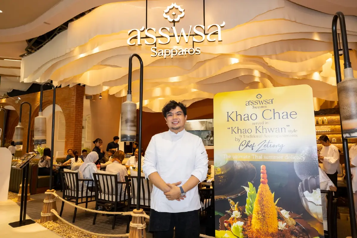 'วลาสุระ ณ ลำปาง' ถอดสูททนายมาควงตะหลิว ที่ร้านอาหารไทย 'สรรพรส'