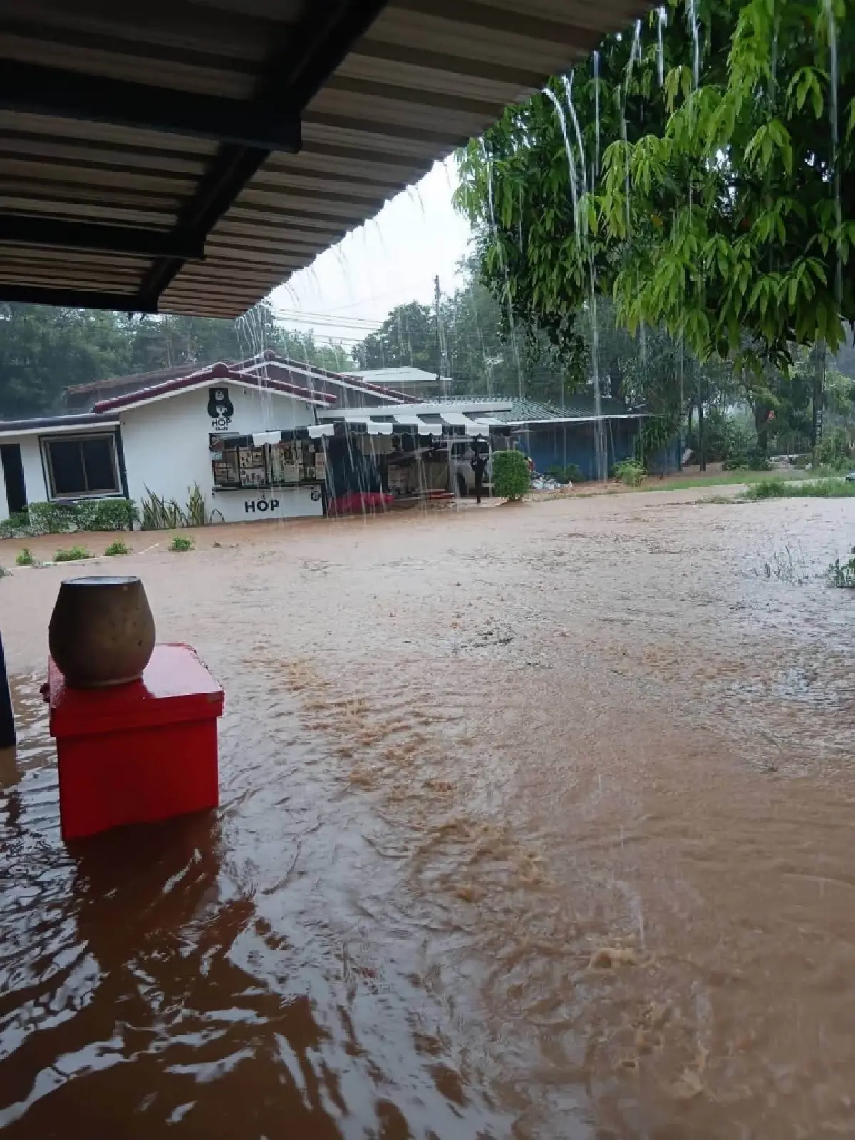 ฝนตกหนักมวกเหล็ก สระบุรี น้ำหลากท่วมบ้าน-ถนน กระทบกว่า 25 ครัวเรือน