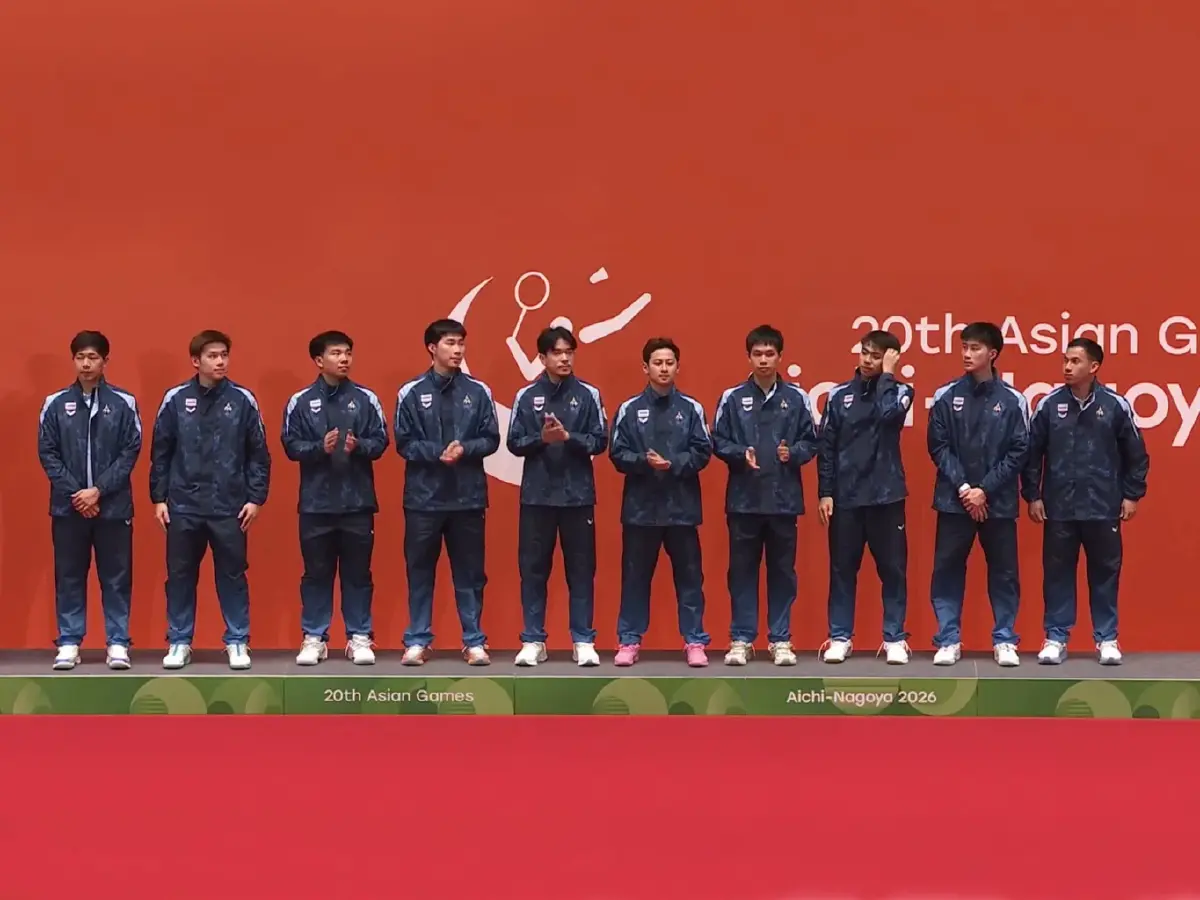 ถ่ายทอดสดแบดมินตัน บาส-เฟม ทีมชาติไทย พบ ญี่ปุ่น เอเชียนเกมส์ 2026