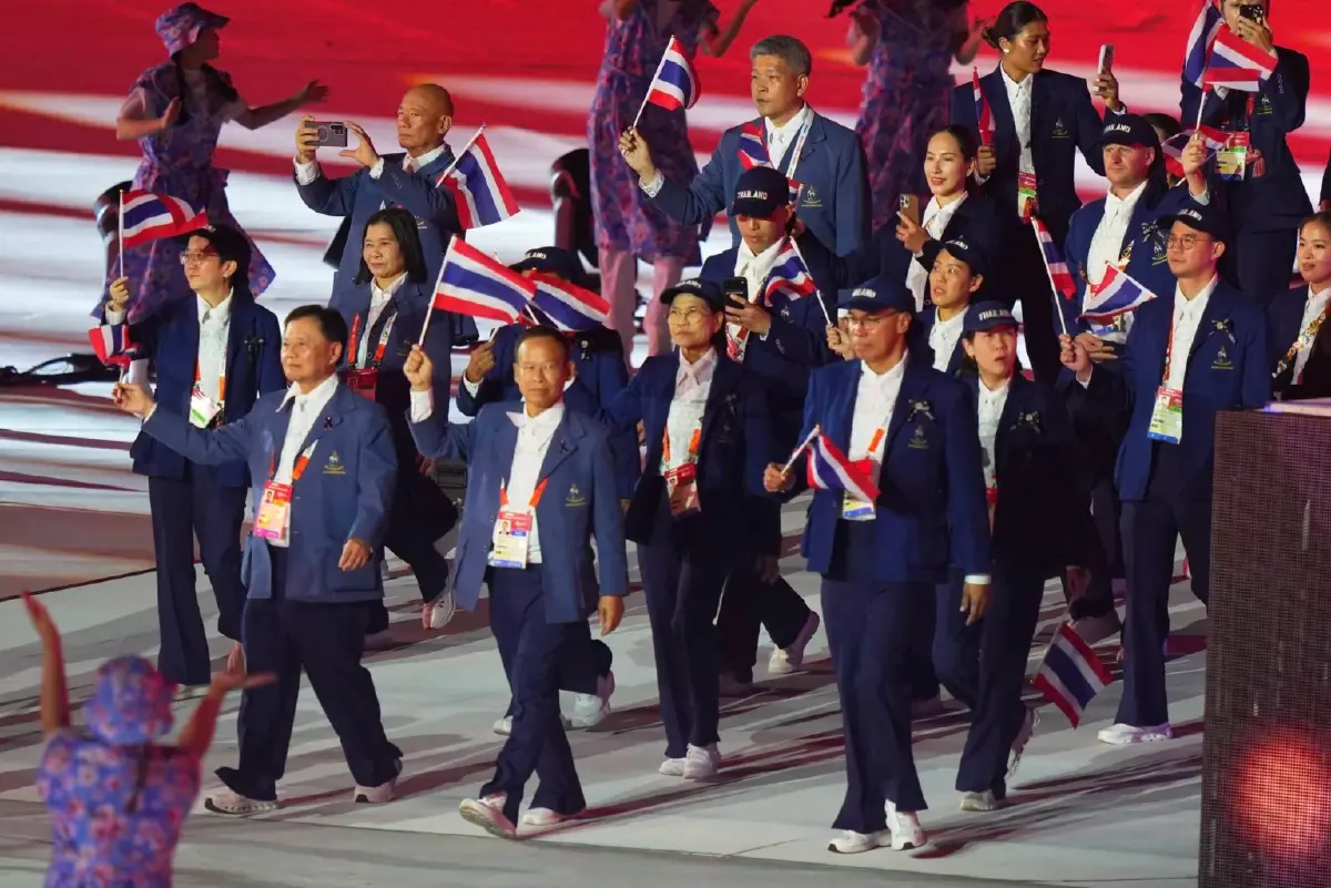 เปิดฉากแล้ว! พิธีเปิดเอเชียนเกมส์ 2026 'ทัดดาว-เฉลิมฉาน' ถือธงชาติไทยนำขบวน