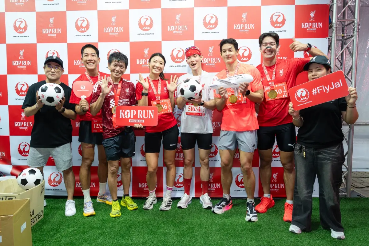 JAL หนุน KOP RUN Bangkok 2026 พาแฟนลิเวอร์พูลรวมพลังสร้างประสบการณ์วิ่งสุดประทับใจ 