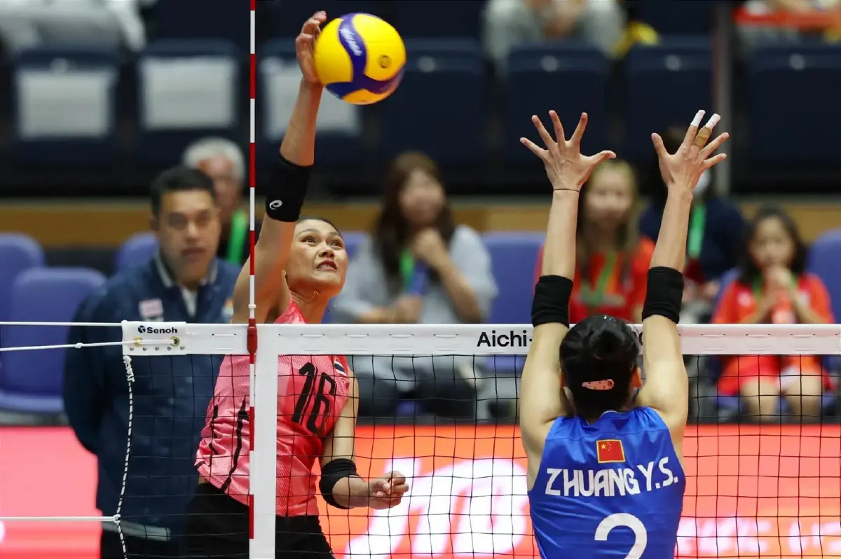 ต้านไม่ไหว! วอลเลย์บอลหญิงไทย พ่าย จีน 2-3 หล่นชิงทองแดง
