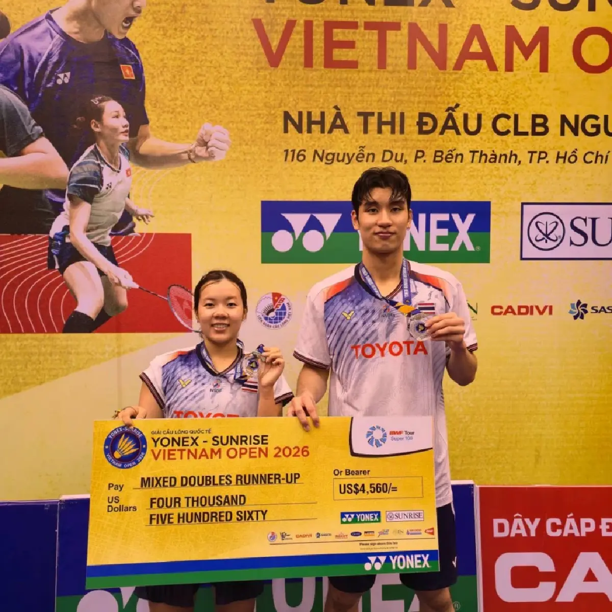 'ส้ม สรัลรักษ์' ฟอร์มดุ คว้าแชมป์แบดมินตันเวียดนาม โอเพน 2026