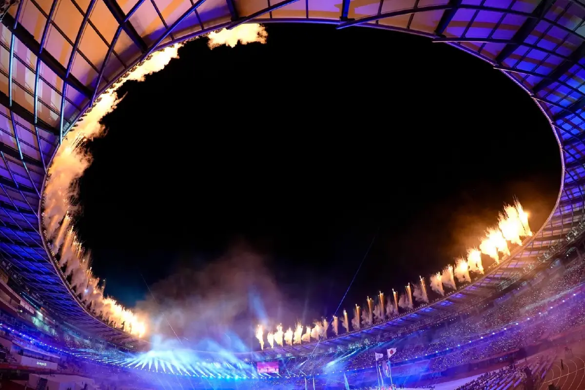 เปิดฉากแล้ว! พิธีเปิดเอเชียนเกมส์ 2026 'ทัดดาว-เฉลิมฉาน' ถือธงชาติไทยนำขบวน