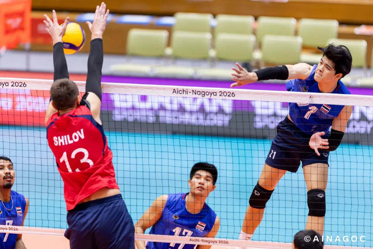 โปรแกรมถ่ายทอดสดวอลเลย์บอลชาย ทีมชาติไทย เอเชียนเกมส์ 2026 รอบ 8 ทีม