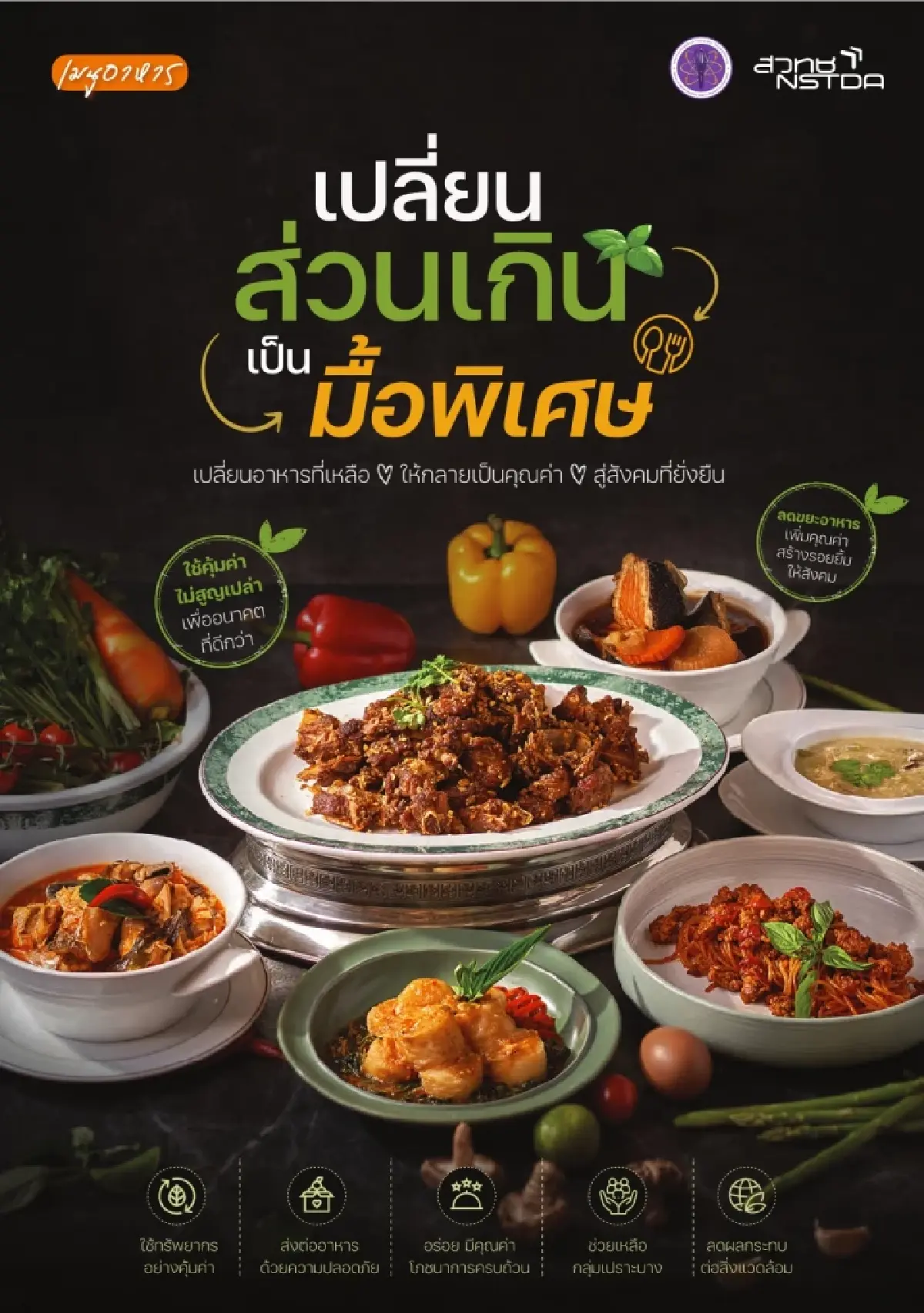 Cookbook อาหารส่วนเกิน ช่วยปรุง ลดคาร์บอน ลดโลกเดือด