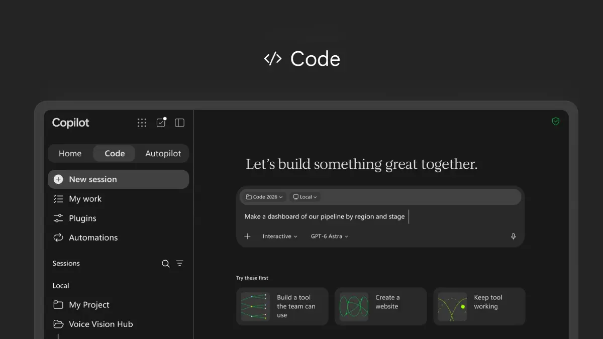 ไมโครซอฟท์ยกเครื่อง Copilot รวม Home-Code-Autopilot สู่ AI ครบวงจร