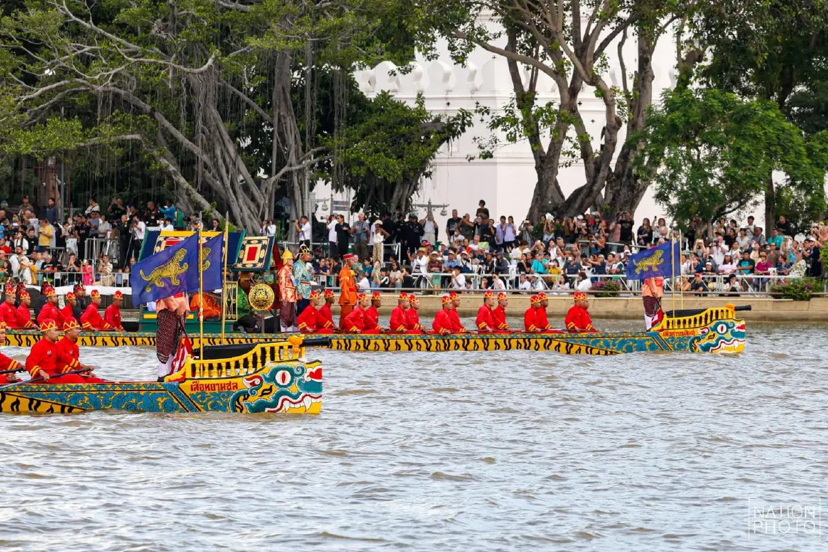 ประมวลภาพ ซ้อมใหญ่เสมือนจริง ขบวนพยุหยาตราทางชลมารค ครั้งที่ 1