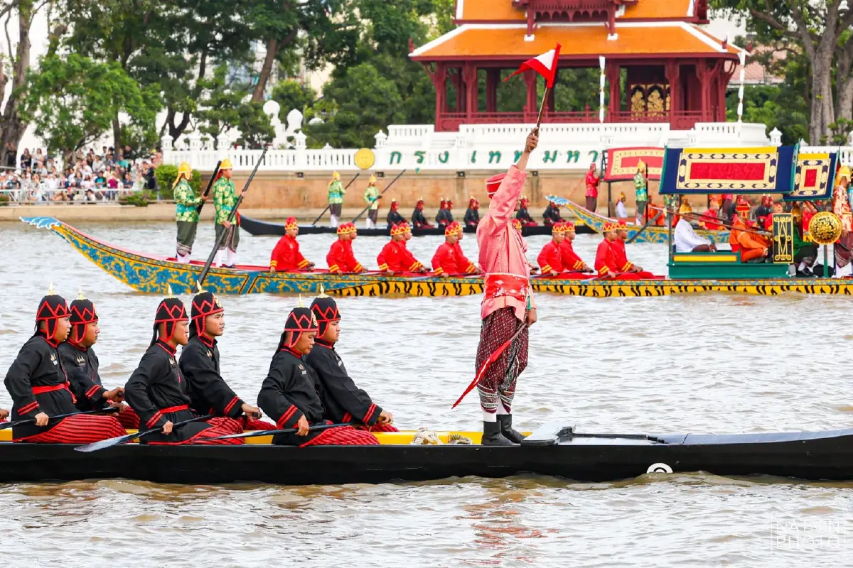 ประมวลภาพ ซ้อมใหญ่เสมือนจริง ขบวนพยุหยาตราทางชลมารค ครั้งที่ 1