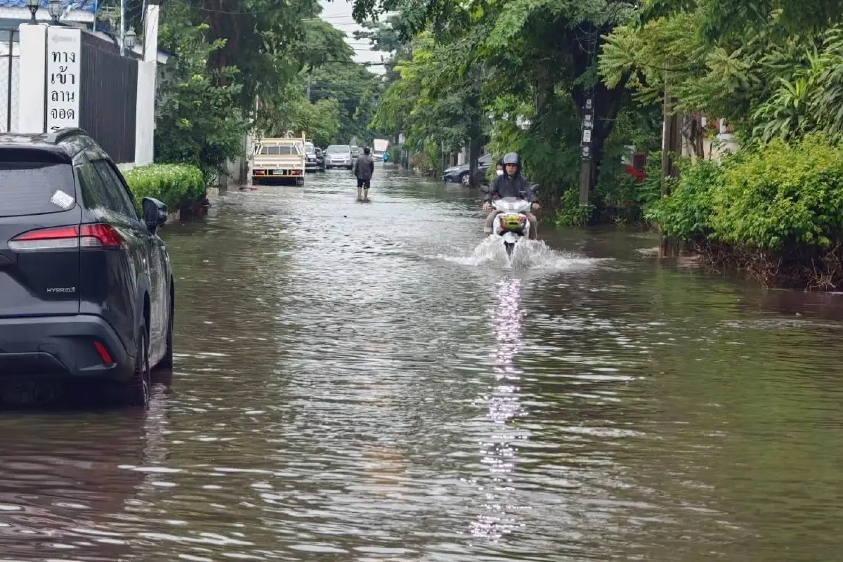 ด่วน! เขตบางกะปิ เตือน 'อย่าเพิ่งยกของลงที่สูง' น้ำคลองสูงขึ้น