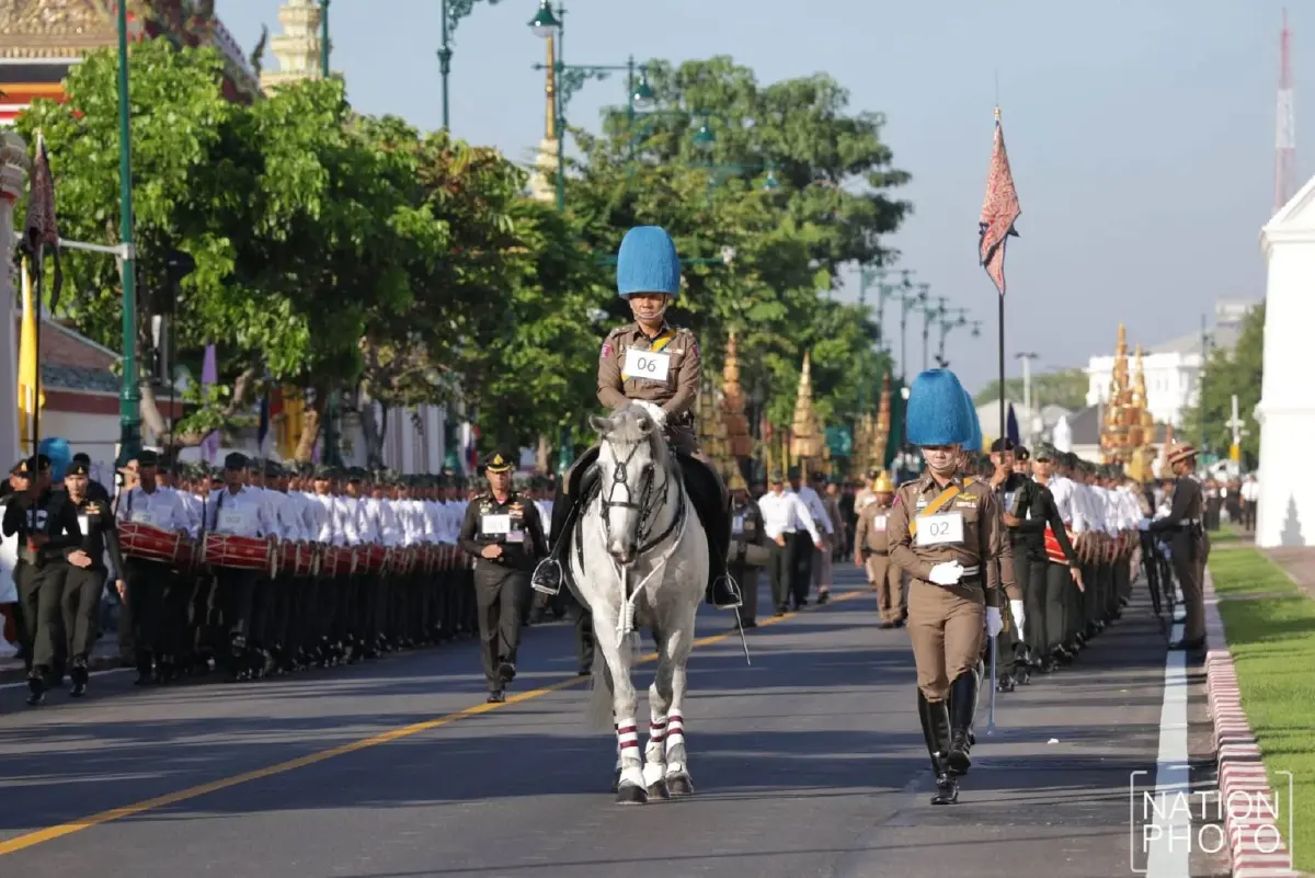 ทภ.1 ซ้อมย่อยริ้วขบวนพระบรมราชอิสริยยศ ครั้งที่ 1 ในพระราชพิธีถวายพระเพลิงพระบรมศพฯ