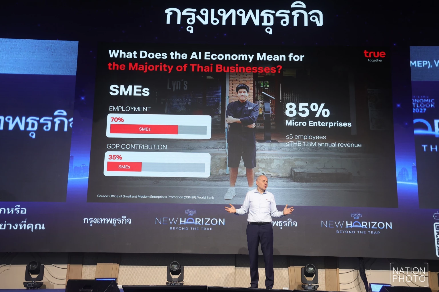 ทรูชี้ AI คือ กุญแจเศรษฐกิจไทยโต 5% ดัน SMEs จากผู้ใช้เทคโนโลยี สู่ผู้สร้างเกมธุรกิจ