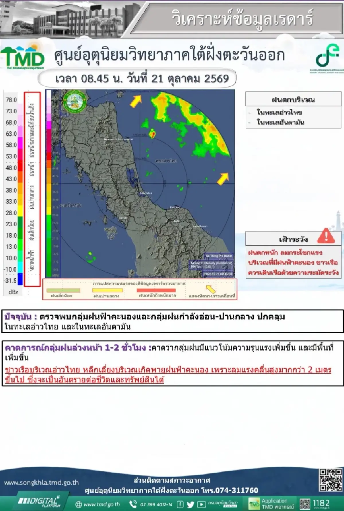 หาดใหญ่ สั่งเดินเครื่องสูบน้ำ 24 ชม. รับมือ ฝนซัดมรสุม 15 จังหวัดใต้