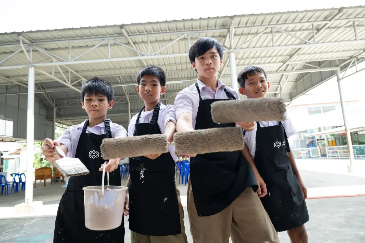 A5 รวมพลังพันธมิตร ฟื้นฟูโรงเรียนหลังน้ำท่วม คืนพื้นที่เรียนรู้ สร้างโอกาสอนาคตเด็กไทย