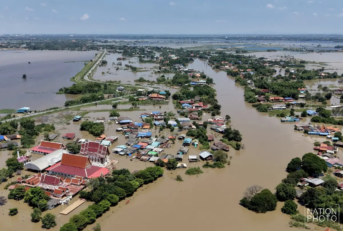 น้ำท่วมอยุธยา วิกฤต กระทบ 16 อำเภอ เดือดร้อนกว่า 59,000 ครัวเรือน