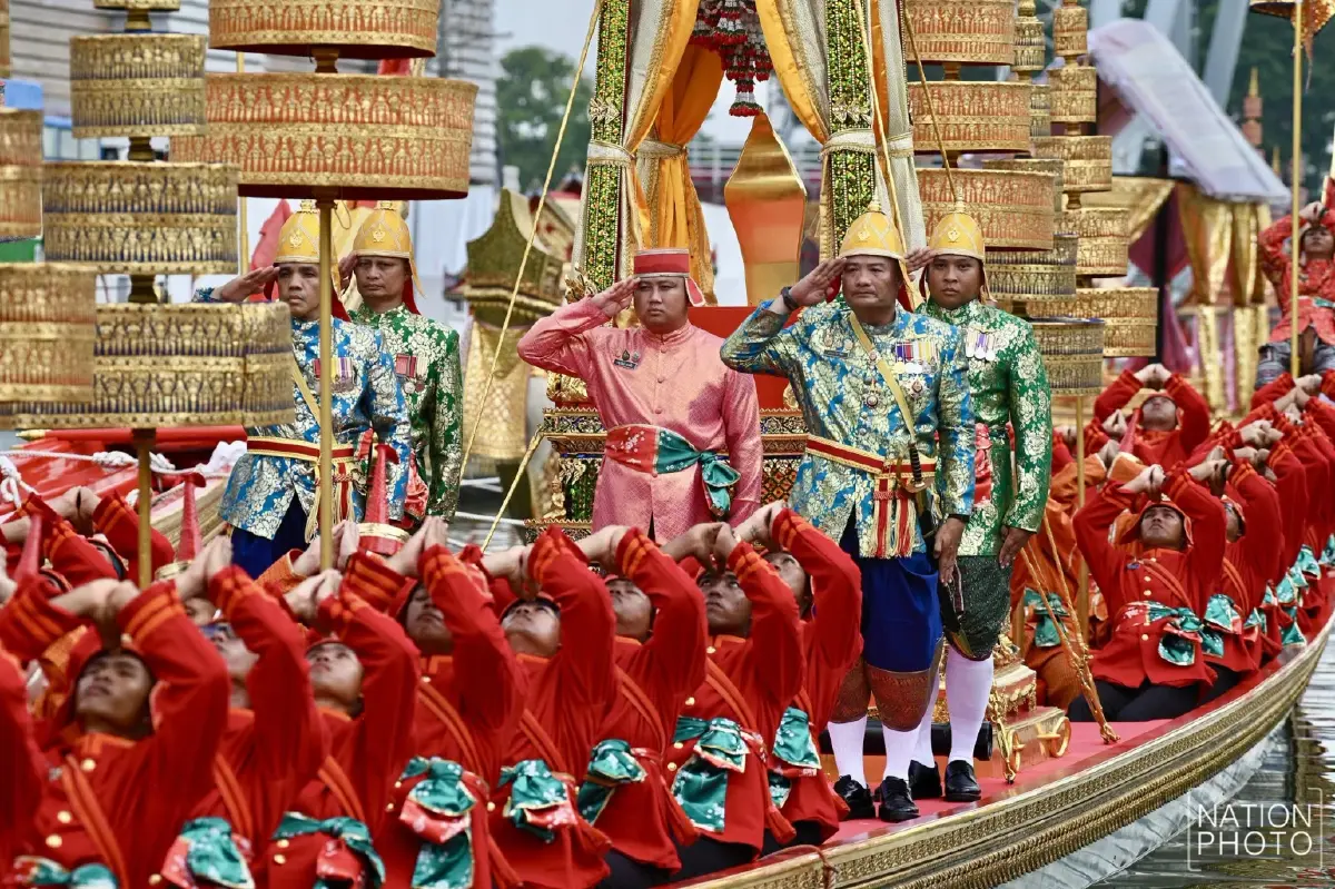 ประมวลภาพ ซ้อมใหญ่เสมือนจริง ขบวนพยุหยาตราทางชลมารค ครั้งที่ 1