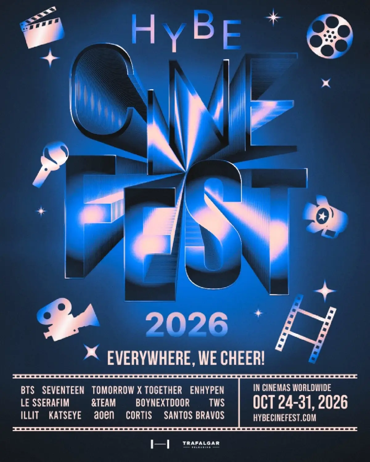 ‘HYBE CINE FEST 2026’ ชมคอนเสิร์ต คอนเทนต์พิเศษ K-POP บนจอยักษ์