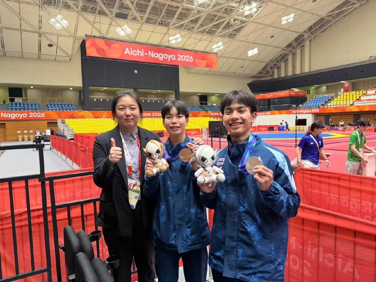 ถ่ายทอดสดเทควันโด เชียร์ บัลลังก์ ทับทิมแดง 'ไทย พบ ไชนีส ไทเป' เอเชียนเกมส์ 2026