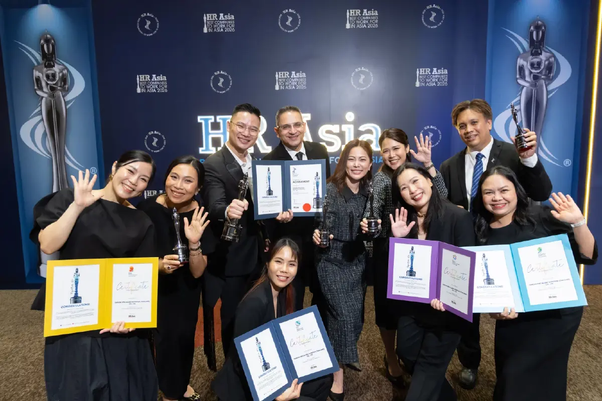 ดานอน ประเทศไทย กวาด 5 รางวัล HR Asia Awards 2026 ตอกย้ำองค์กรดีเด่น