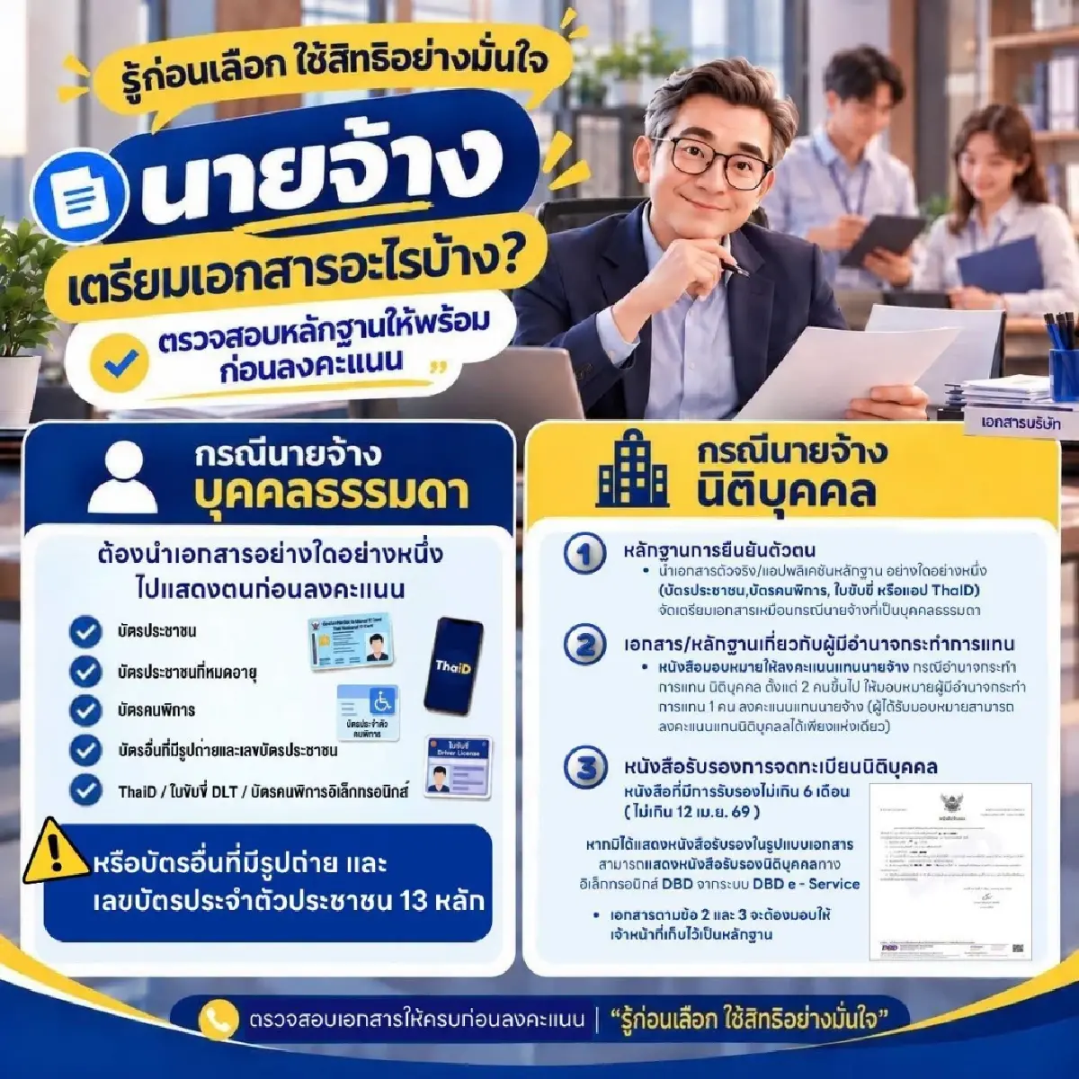 11 ต.ค.69 ผู้ประกันตนทุกคน ออกไปใช้สิทธิเลือกตั้งประกันสังคม 2569