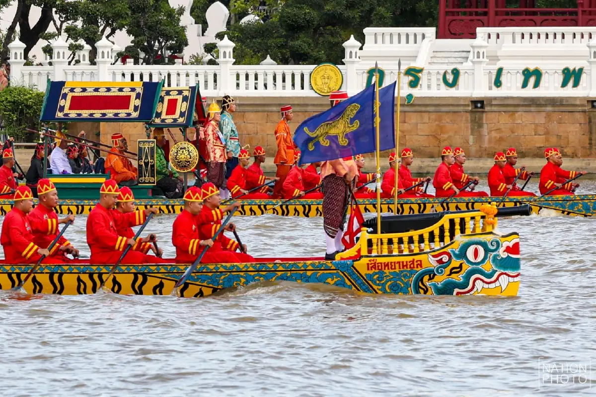 ประมวลภาพ ซ้อมใหญ่เสมือนจริง ขบวนพยุหยาตราทางชลมารค ครั้งที่ 1