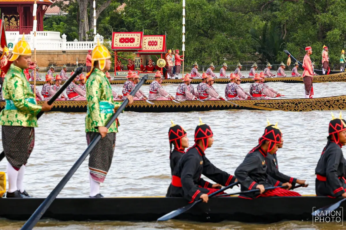 ประมวลภาพ ซ้อมใหญ่เสมือนจริง ขบวนพยุหยาตราทางชลมารค ครั้งที่ 1