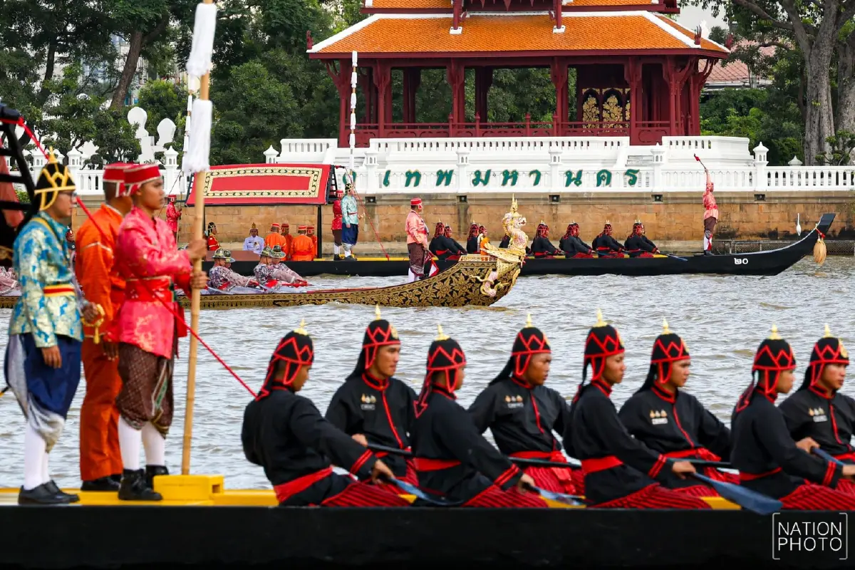 ประมวลภาพ ซ้อมใหญ่เสมือนจริง ขบวนพยุหยาตราทางชลมารค ครั้งที่ 1