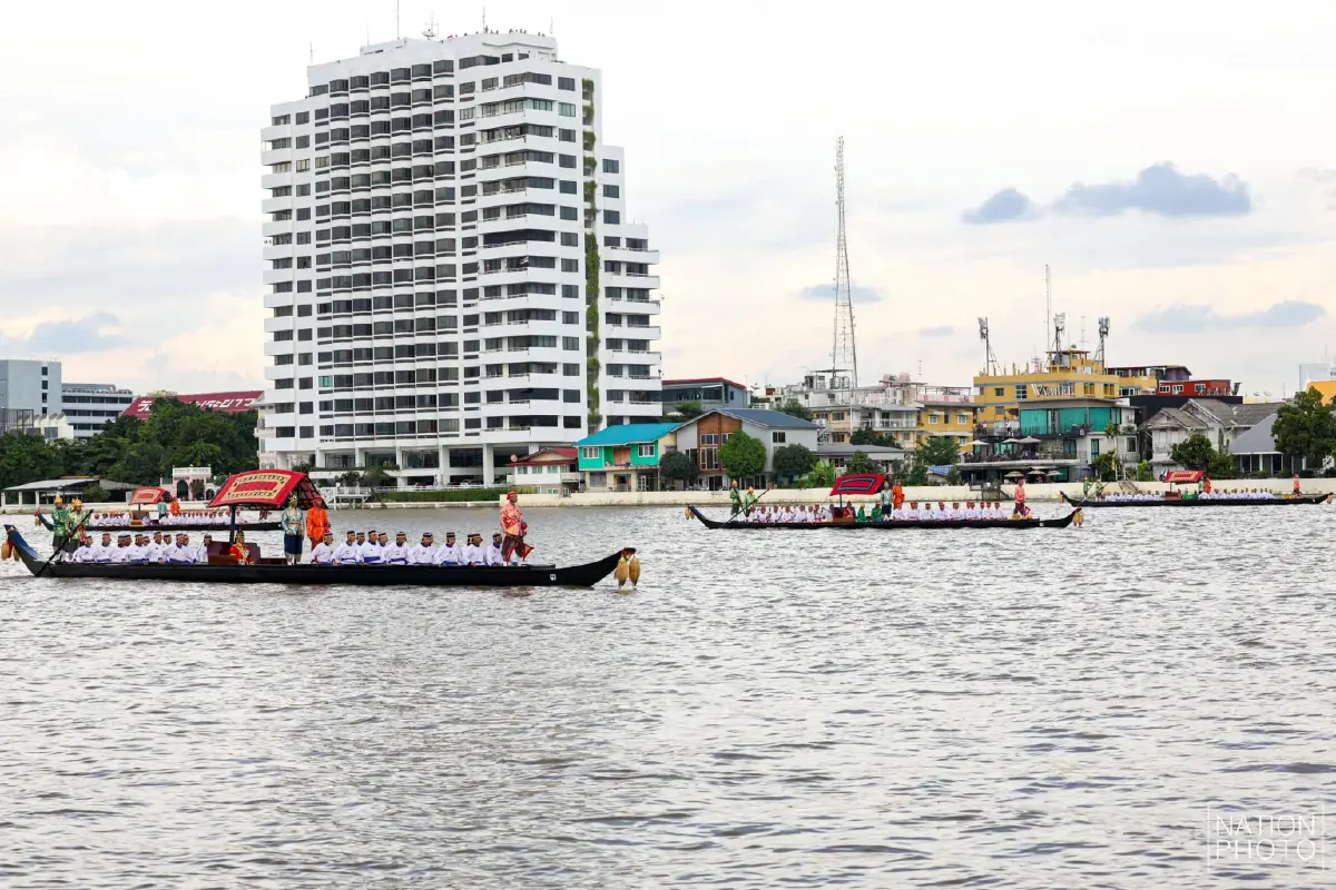 ประมวลภาพ ซ้อมใหญ่เสมือนจริง ขบวนพยุหยาตราทางชลมารค ครั้งที่ 1