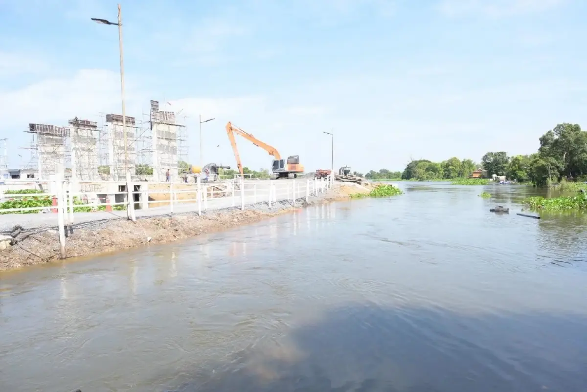 กางแผนกู้น้ำท่วมบางกุ่ม-ท่าวุ้ง คืนพื้นที่ทำนาปรัง 15 พ.ย.นี้