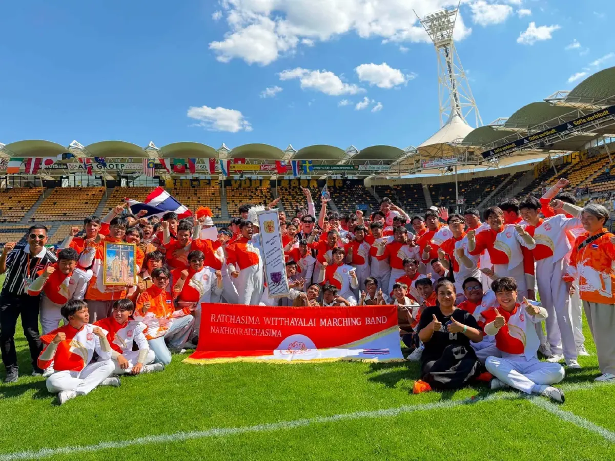 สยามดนตรียามาฮ่า ร่วมฉลองความสำเร็จแก่ วงโยธวาทิตโรงเรียนราชสีมาวิทยาลัย คว้าแชมป์โลก