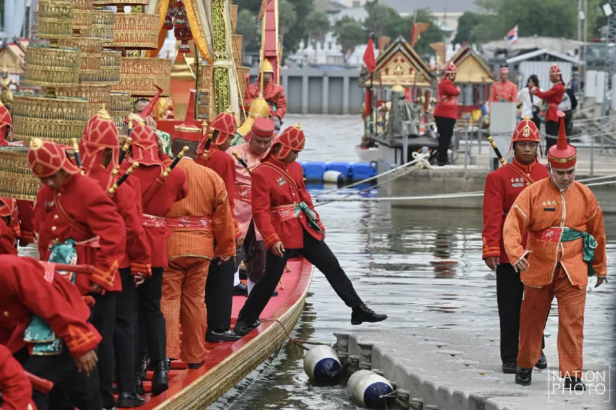ประมวลภาพ ซ้อมใหญ่เสมือนจริง ขบวนพยุหยาตราทางชลมารค ครั้งที่ 1