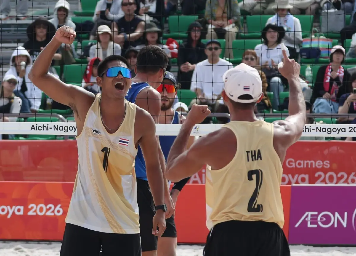 ชิงเหรียญทอง! ถ่ายทอดสดวอลเลย์บอลชายหาด 'ไทย พบ จีน' เอเชียนเกมส์ 2026
