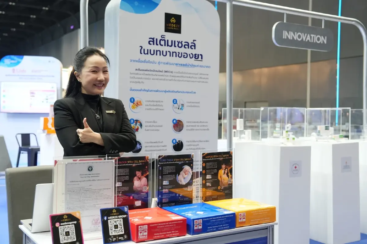 MEDEZE โชว์ความก้าวหน้า ‘สเต็มเซลล์ในบทบาทของยา’ บนเวที ThaiFDA WELLNEXT 2026