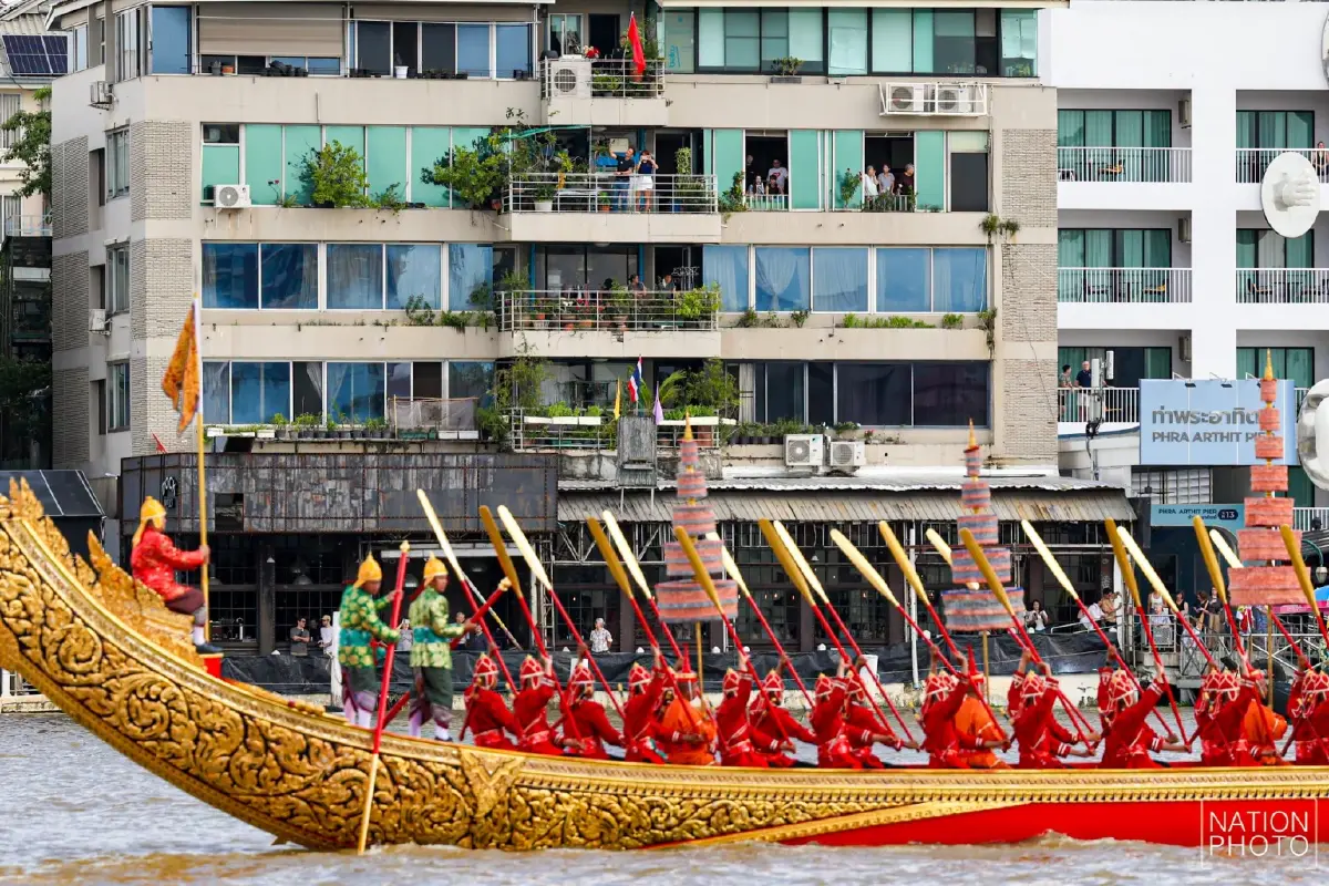 ประมวลภาพ ซ้อมใหญ่เสมือนจริง ขบวนพยุหยาตราทางชลมารค ครั้งที่ 1