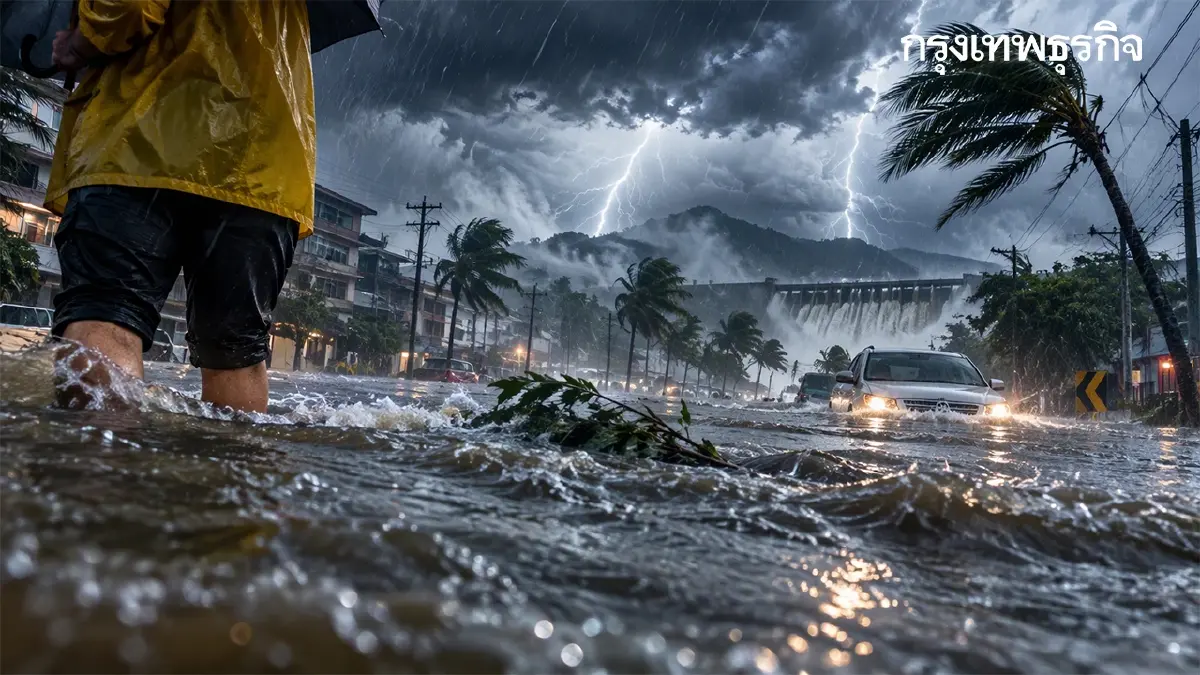 จับตาระบายน้ำเขื่อนเจ้าพระยา อากาศแปรปรวน ฝนใหม่เติม 9-13 ต.ค.69