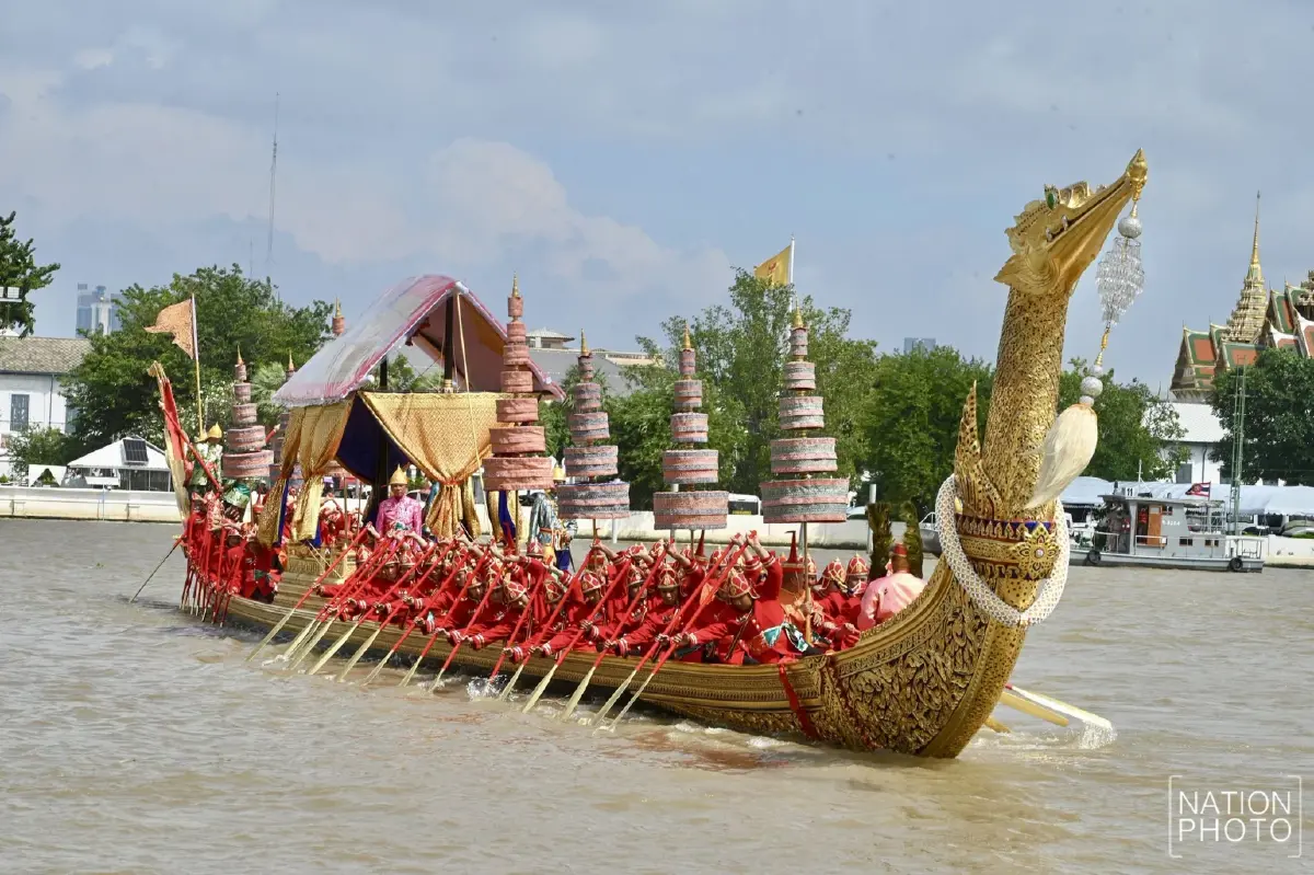 ประมวลภาพ ซ้อมใหญ่เสมือนจริง ขบวนพยุหยาตราทางชลมารค ครั้งที่ 1