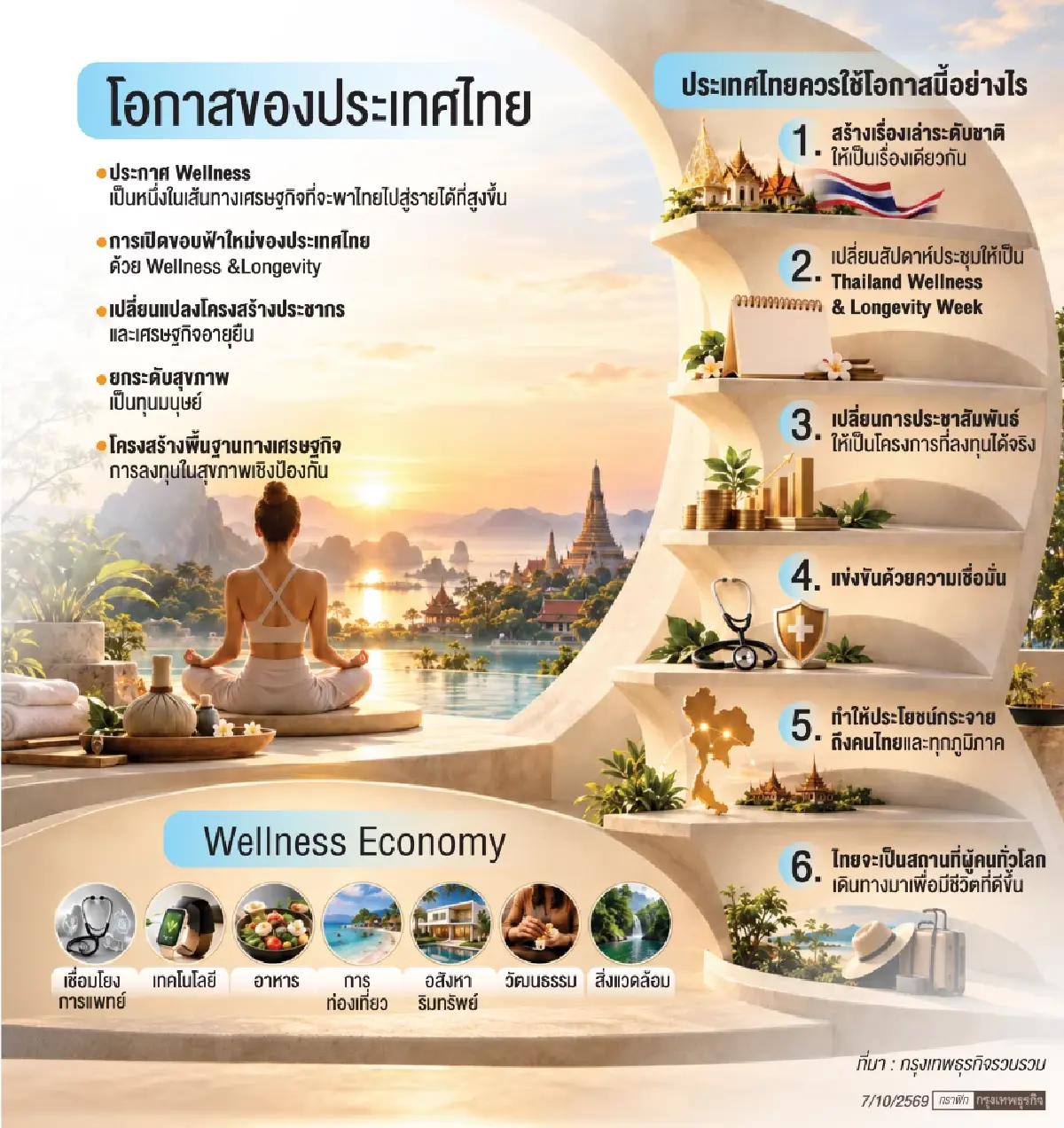 เมื่อโลกการเงินมาพบเศรษฐกิจสุขภาพ 'ประเทศไทย' ขอบฟ้าใหม่ Wellness&Longevity