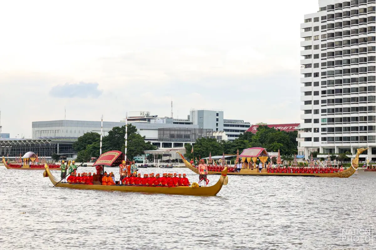 ประมวลภาพ ซ้อมใหญ่เสมือนจริง ขบวนพยุหยาตราทางชลมารค ครั้งที่ 1