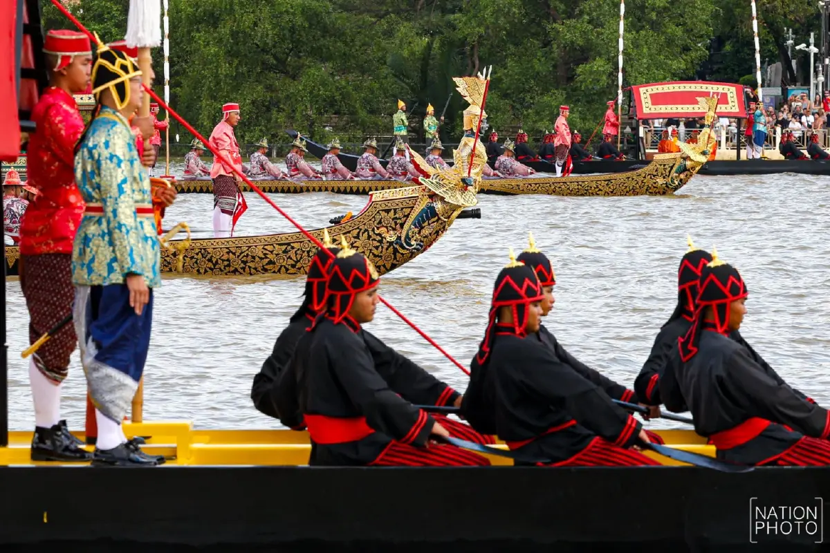 ประมวลภาพ ซ้อมใหญ่เสมือนจริง ขบวนพยุหยาตราทางชลมารค ครั้งที่ 1