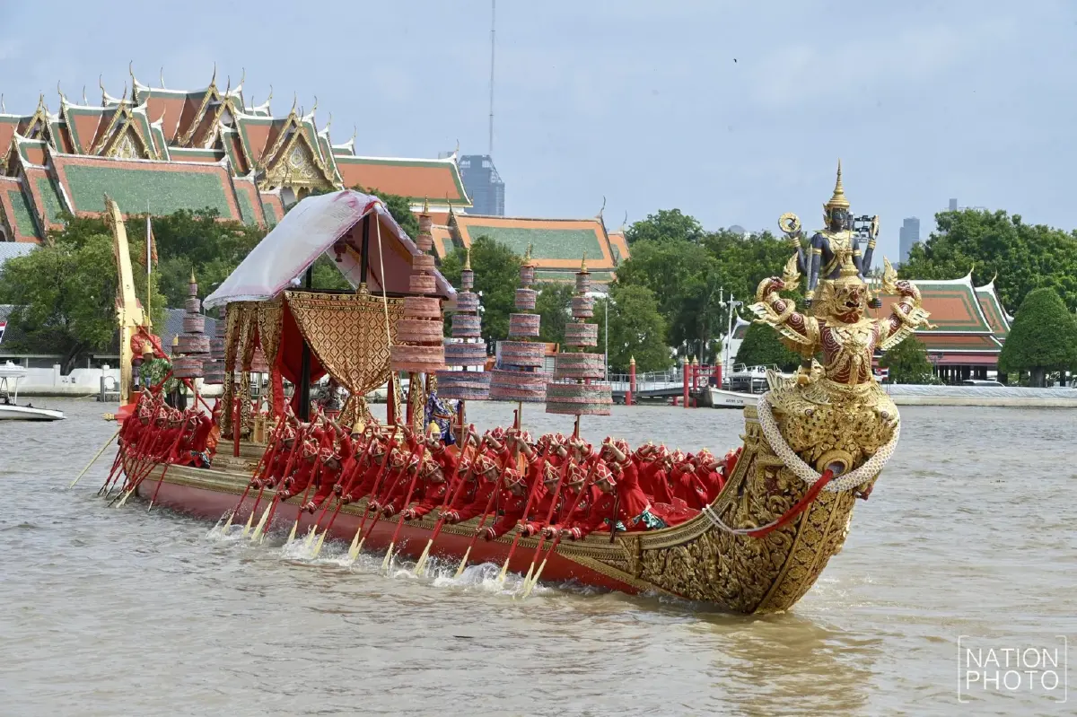 ประมวลภาพ ซ้อมใหญ่เสมือนจริง ขบวนพยุหยาตราทางชลมารค ครั้งที่ 1