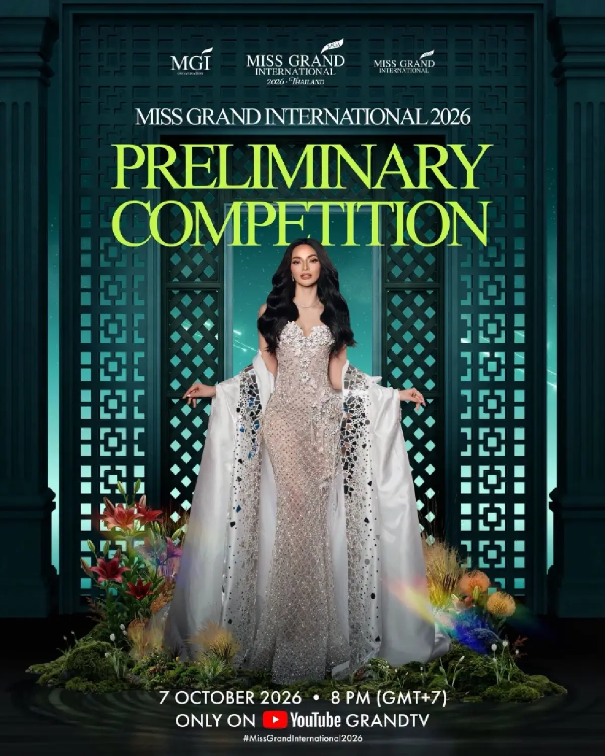 LIVE เชียร์ หนิง ปัทมา ถ่ายทอดสด Miss Grand International 2026 รอบชุดประจำชาติ