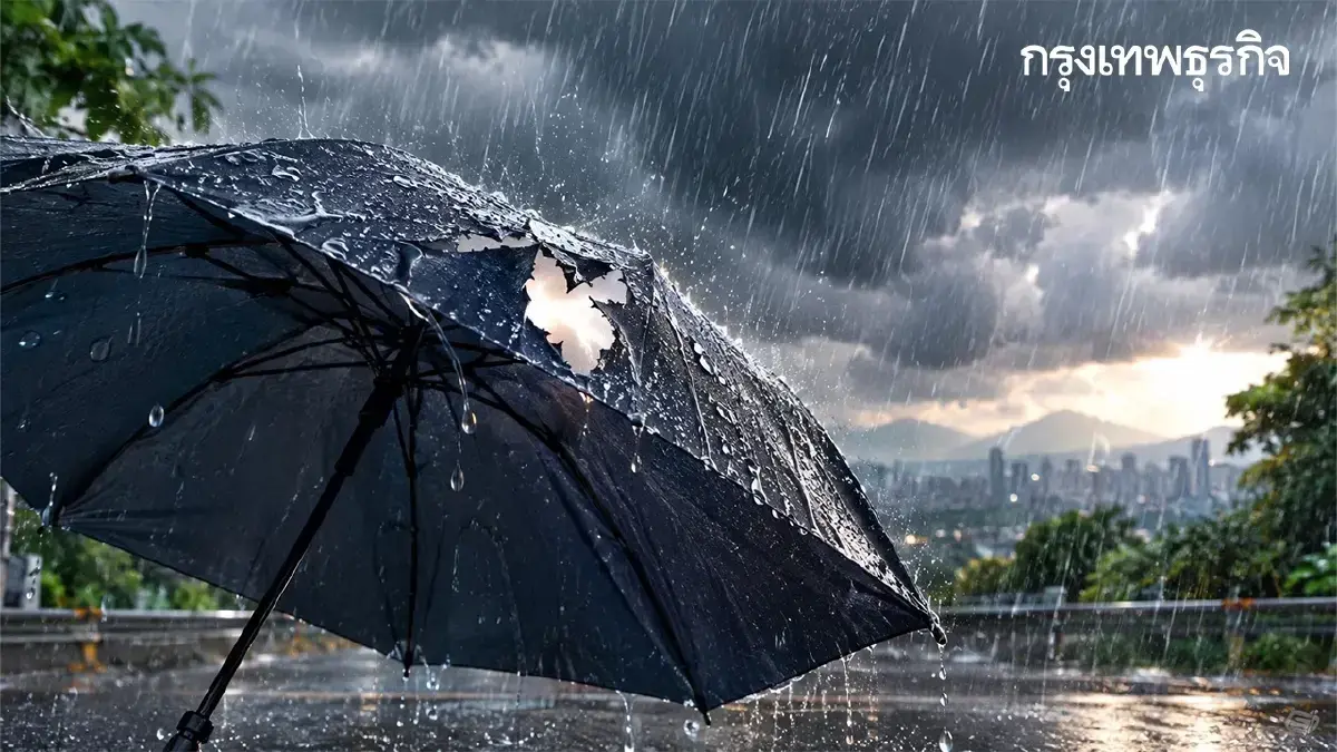 สภาพอากาศวันนี้ อุตุฯ เตือนกทม. ทั่วไทยมีฝน ลมแรง ใต้ฝนตกหนัก 60%