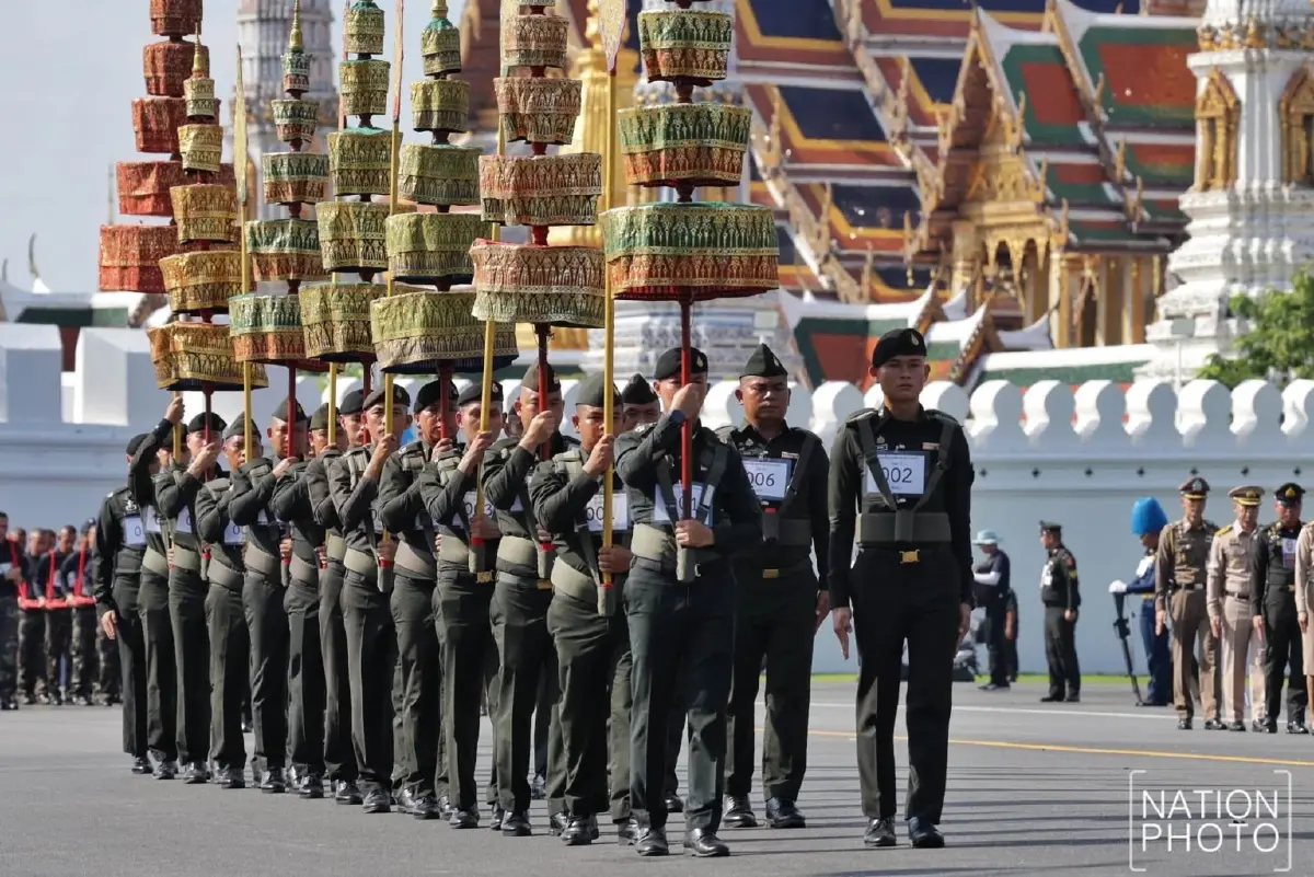 ทภ.1 ซ้อมย่อยริ้วขบวนพระบรมราชอิสริยยศ ครั้งที่ 1 ในพระราชพิธีถวายพระเพลิงพระบรมศพฯ